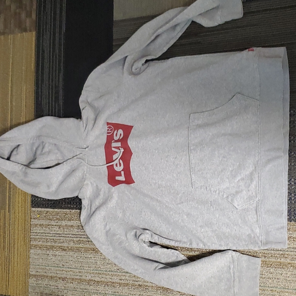 Gray Men's Levi's Sweatshirt Size Large